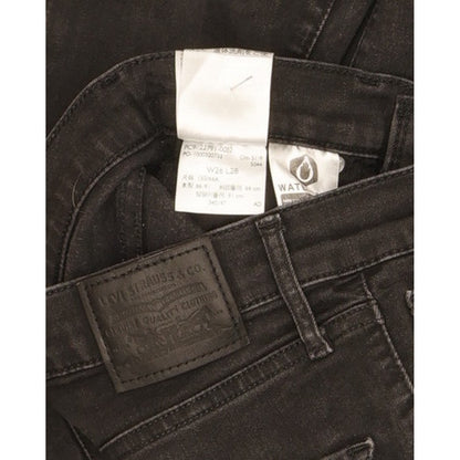 Levi's Mile Women Black Skinny Slim Stretch Jeans W26 L28