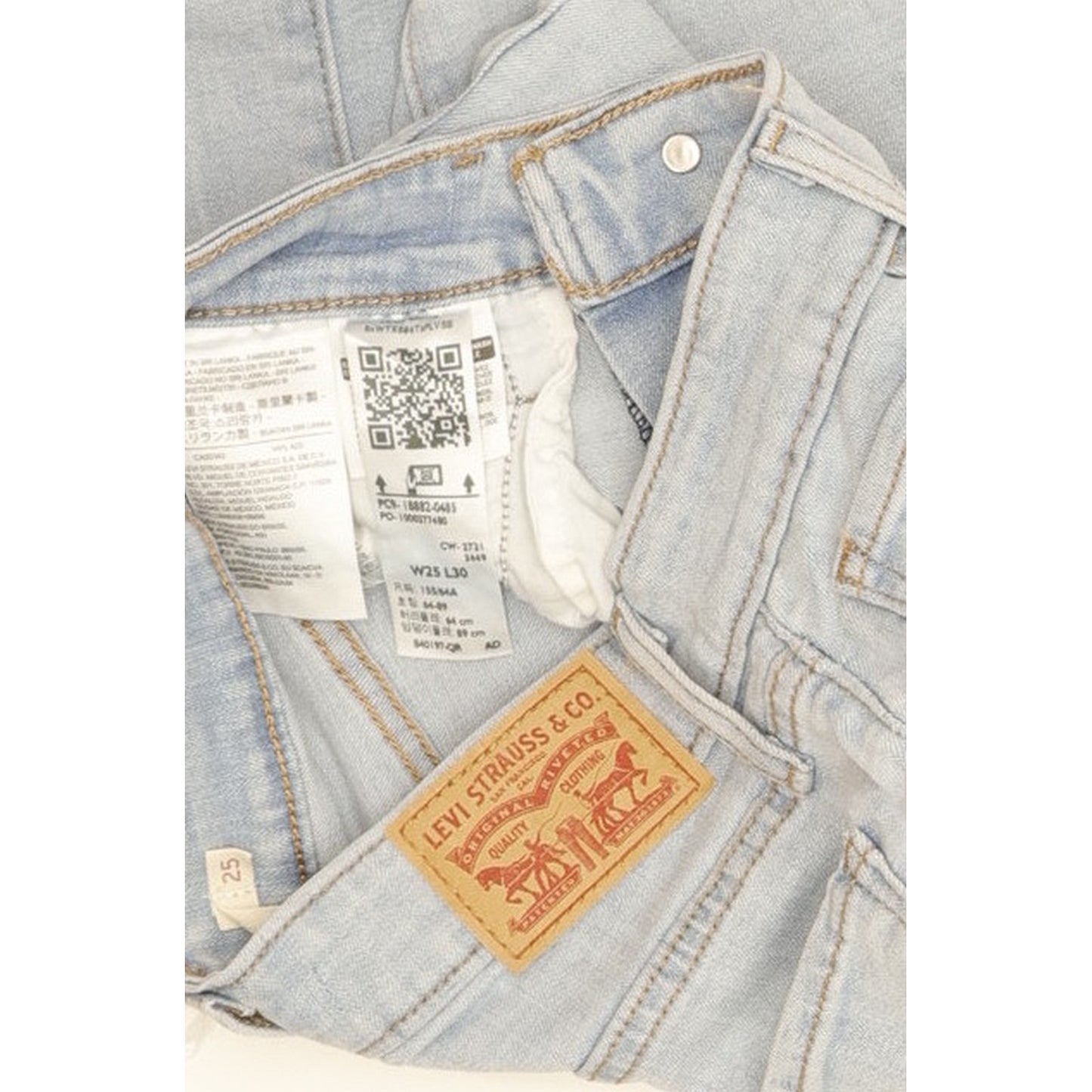 Levi's 721 Women Blue Skinny Slim Stretch Jeans W25 L27
