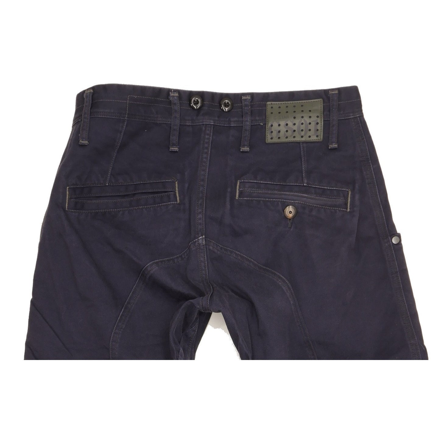 G-Star JM Arc 3D Men Navy Tapered Loose Chino Jeans W30 L30