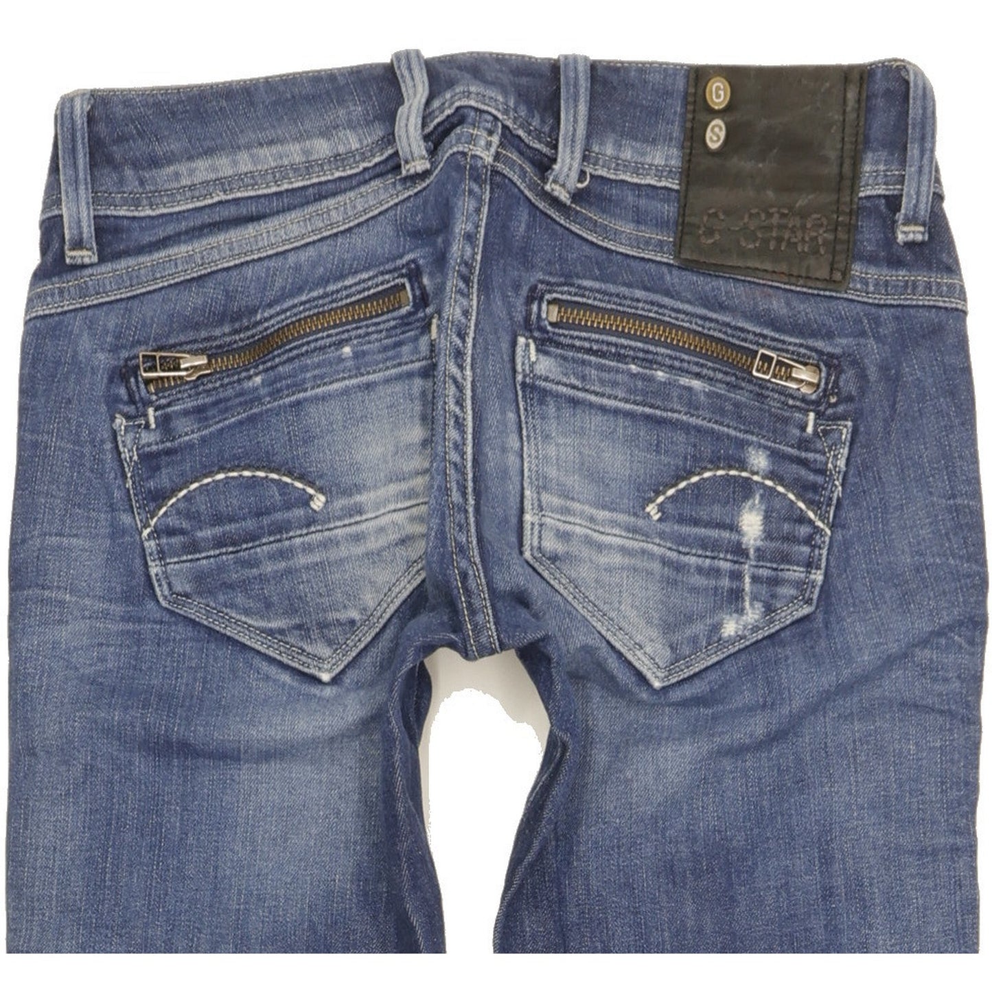 G-Star Fender Women Blue Skinny Slim Stretch Jeans W25 L30
