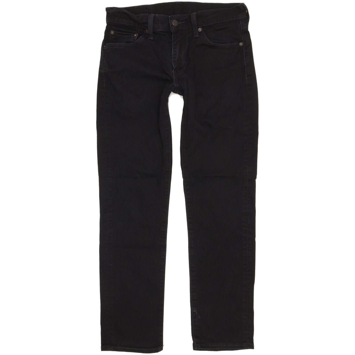 Levi's 511 Men Black Straight Slim Stretch Jeans W30 L29