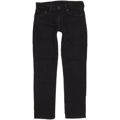 Levi's 511 Men Black Straight Slim Stretch Jeans W30 L29