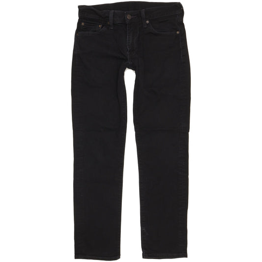 Levi's 511 Men Black Straight Slim Stretch Jeans W30 L29