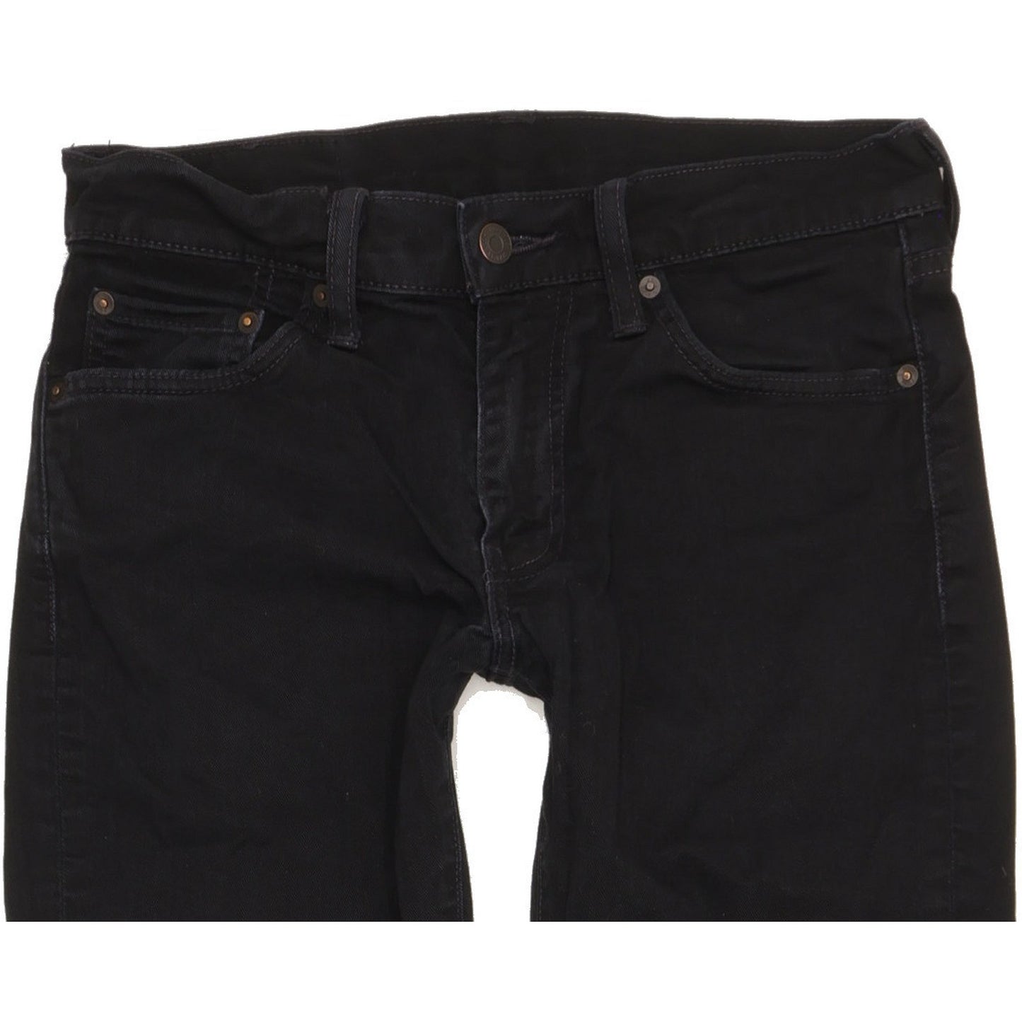 Levi's 511 Men Black Straight Slim Stretch Jeans W30 L29