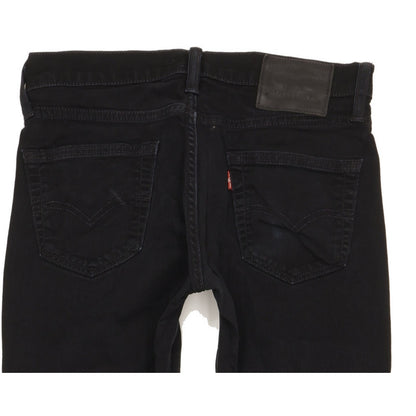 Levi's 511 Men Black Straight Slim Stretch Jeans W30 L29