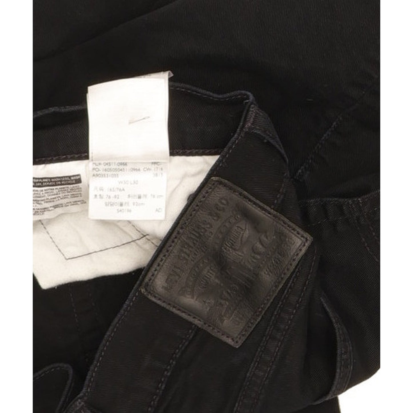 Levi's 511 Men Black Straight Slim Stretch Jeans W30 L29