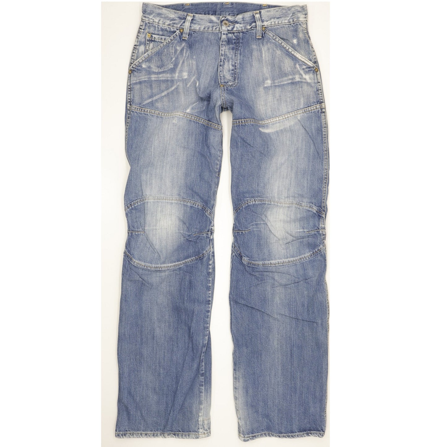G-Star Elwood Men Blue Straight Regular Jeans W32 L34
