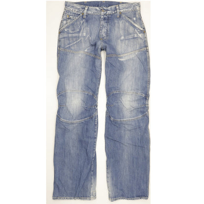 G-Star Elwood Men Blue Straight Regular Jeans W32 L34