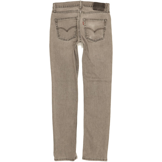 Levi's 511 Men Grey Straight Slim Stretch Jeans W31 L33