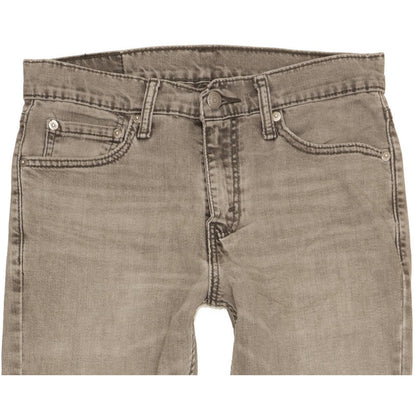 Levi's 511 Men Grey Straight Slim Stretch Jeans W31 L33