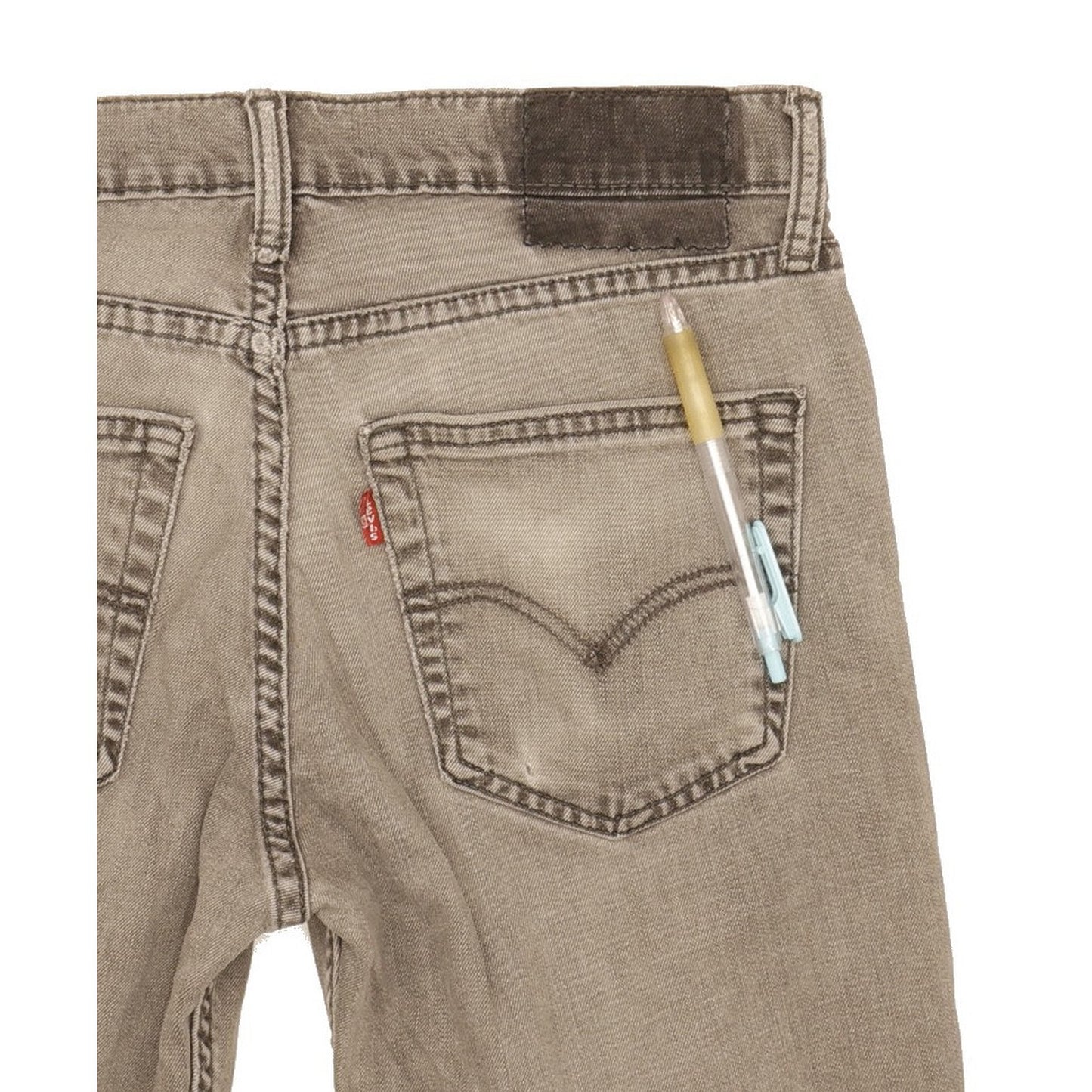 Levi's 511 Men Grey Straight Slim Stretch Jeans W31 L33
