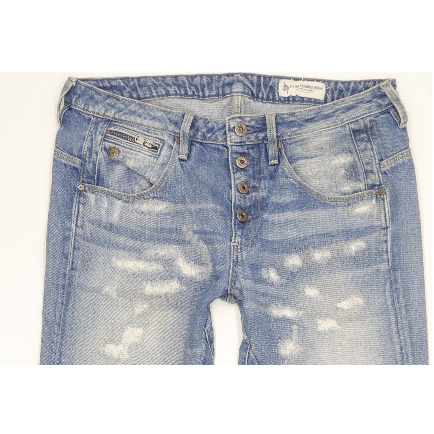 G-Star Women Blue Tapered Loose Jeans W27 L30