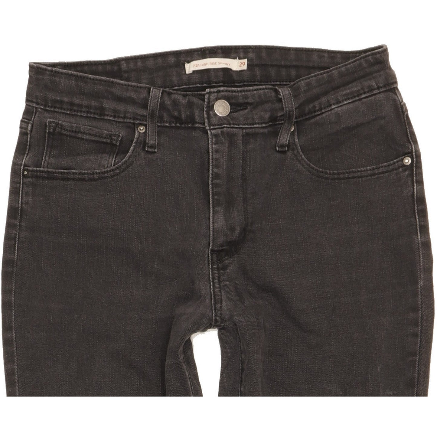 Levi's 721 Women Black Skinny Slim Stretch Jeans W29 L28
