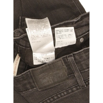Levi's 721 Women Black Skinny Slim Stretch Jeans W29 L28