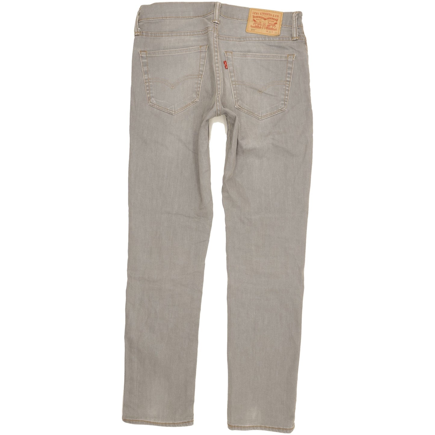 Levi's 511 Men Grey Straight Slim Stretch Jeans W31 L31