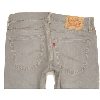 Levi's 511 Men Grey Straight Slim Stretch Jeans W31 L31