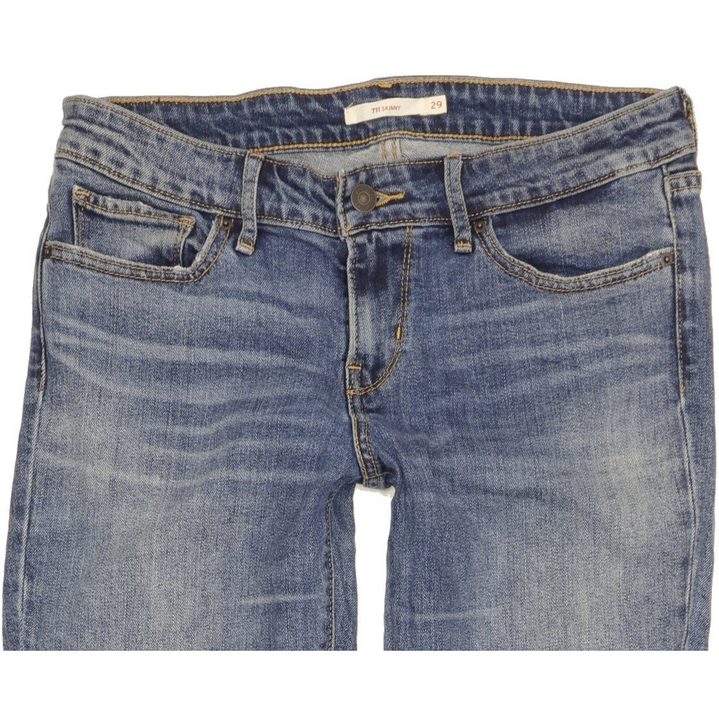 Levi's 711 Women Blue Skinny Slim Stretch Jeans W29 L32