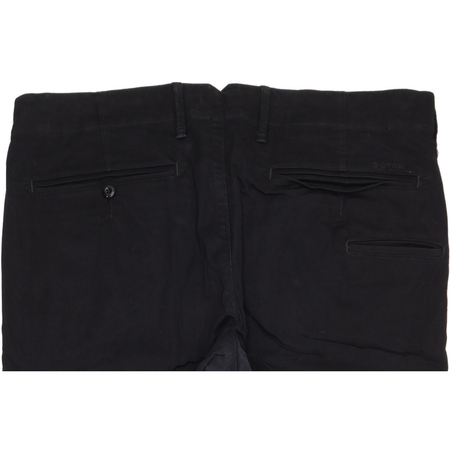 G-Star Vectar Men Black Straight Slim Chino Stretch Jeans W40 L30