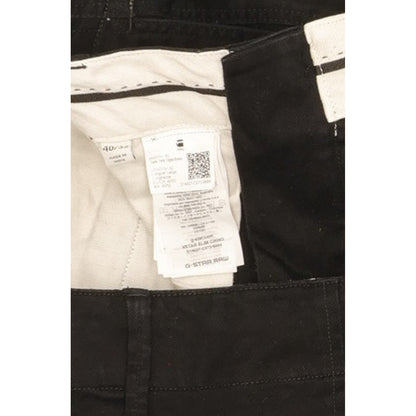 G-Star Vectar Men Black Straight Slim Chino Stretch Jeans W40 L30
