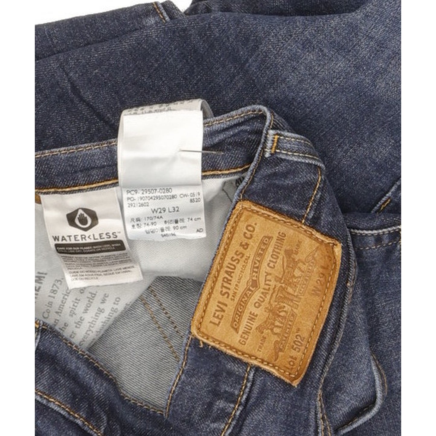 Levi's 502 Men Blue Tapered Regular Jeans W29 L30