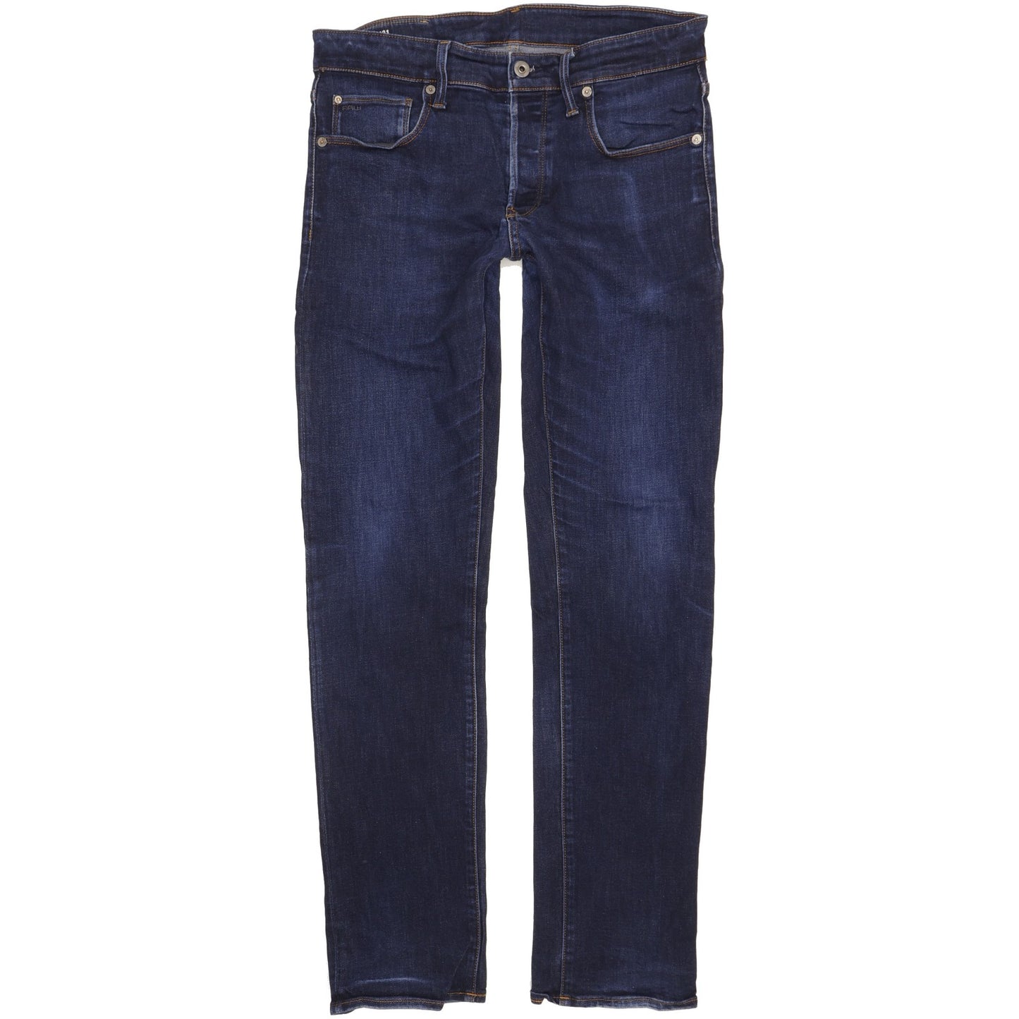 G-Star 3301 Men Blue Straight Slim Jeans W32 L33