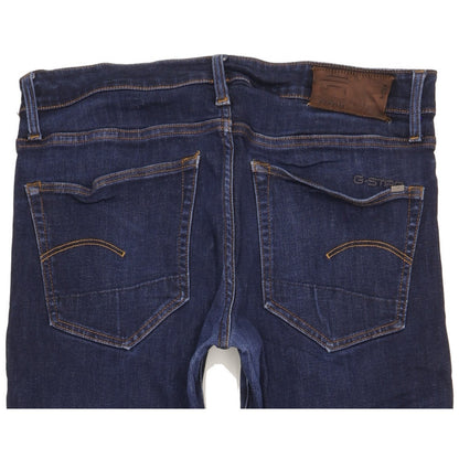 G-Star 3301 Men Blue Straight Slim Jeans W32 L33