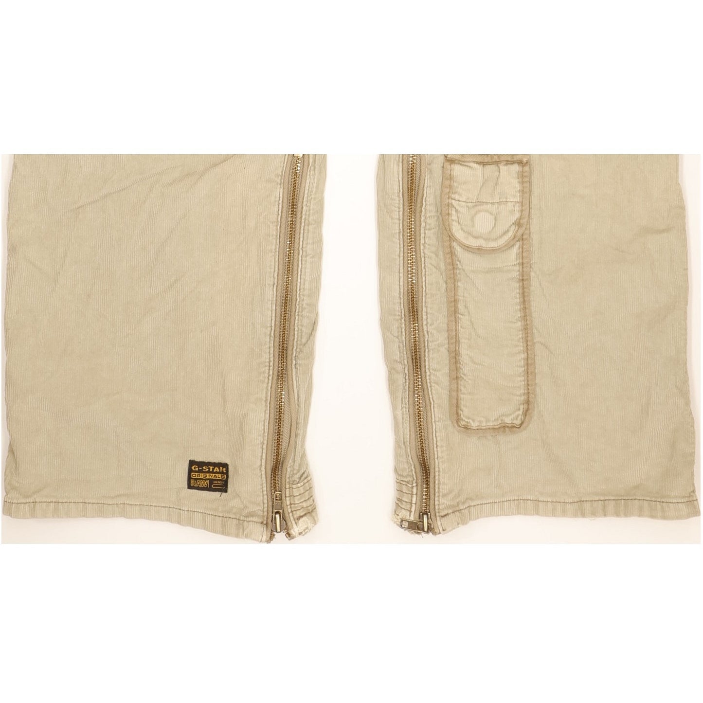 G-Star Army Elwood Men Beige Bootcut Regular Trousers W32 L35
