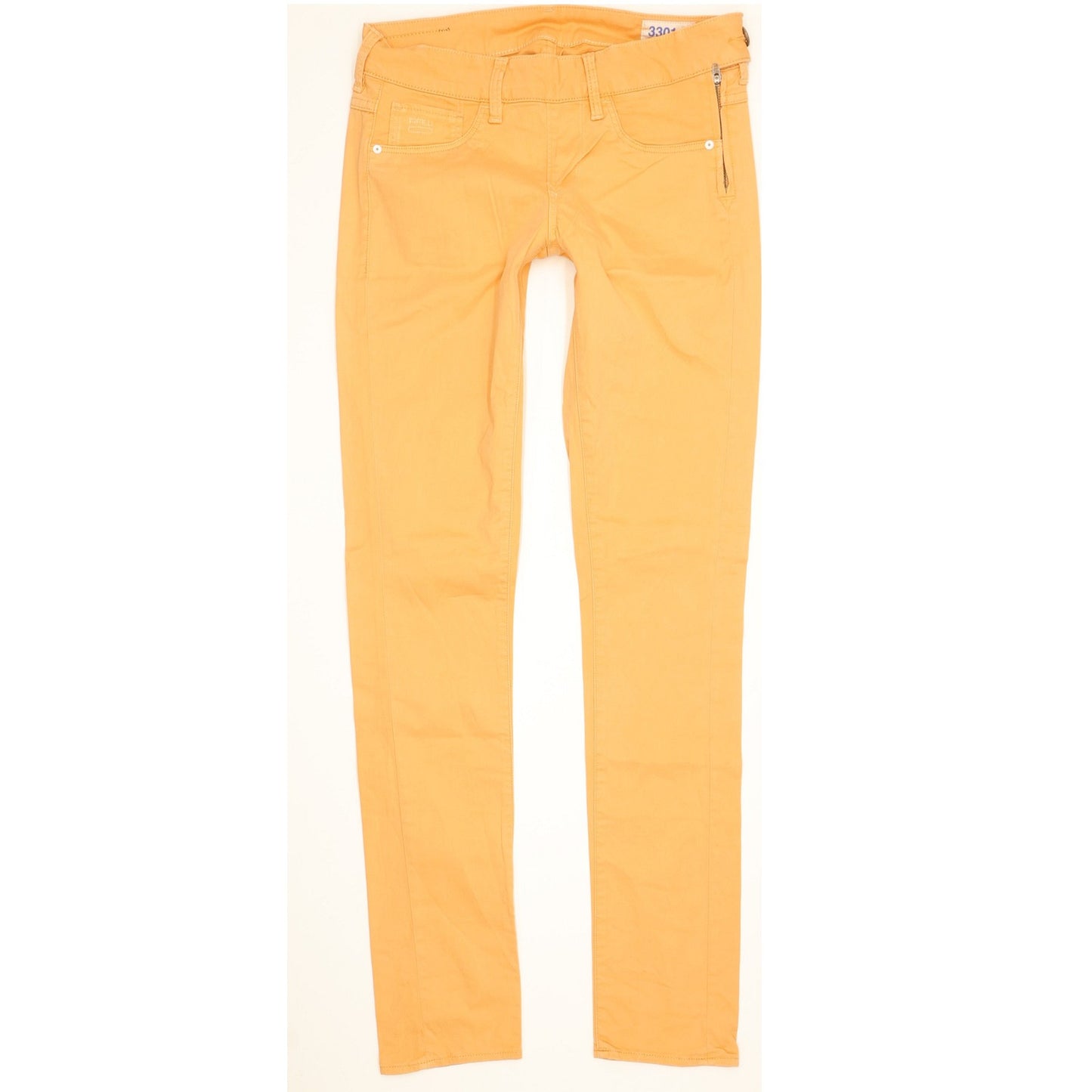 G-Star 3301 Super Women Orange Skinny Slim Stretch Jeans W26 L30