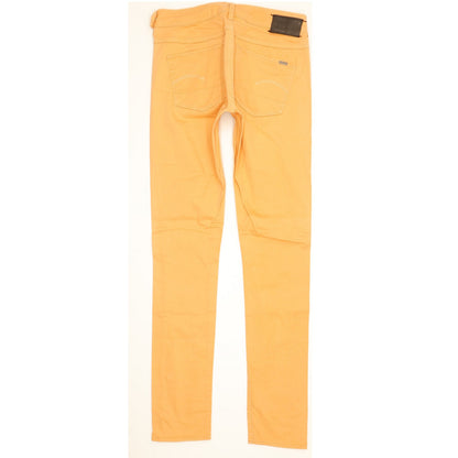 G-Star 3301 Super Women Orange Skinny Slim Stretch Jeans W26 L30
