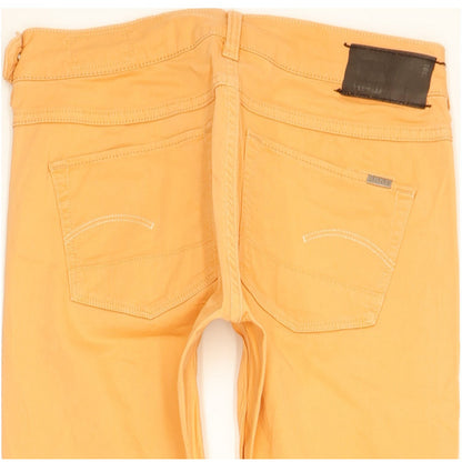 G-Star 3301 Super Women Orange Skinny Slim Stretch Jeans W26 L30