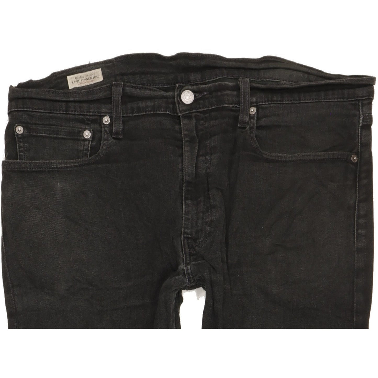 Levi's 512 Men Black Tapered Slim Stretch Jeans W36 L30