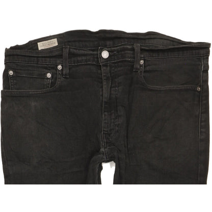 Levi's 512 Men Black Tapered Slim Stretch Jeans W36 L30
