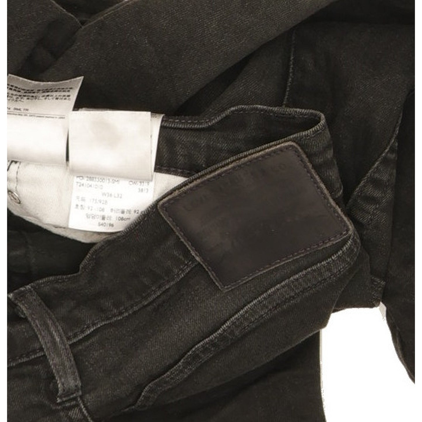 Levi's 512 Men Black Tapered Slim Stretch Jeans W36 L30