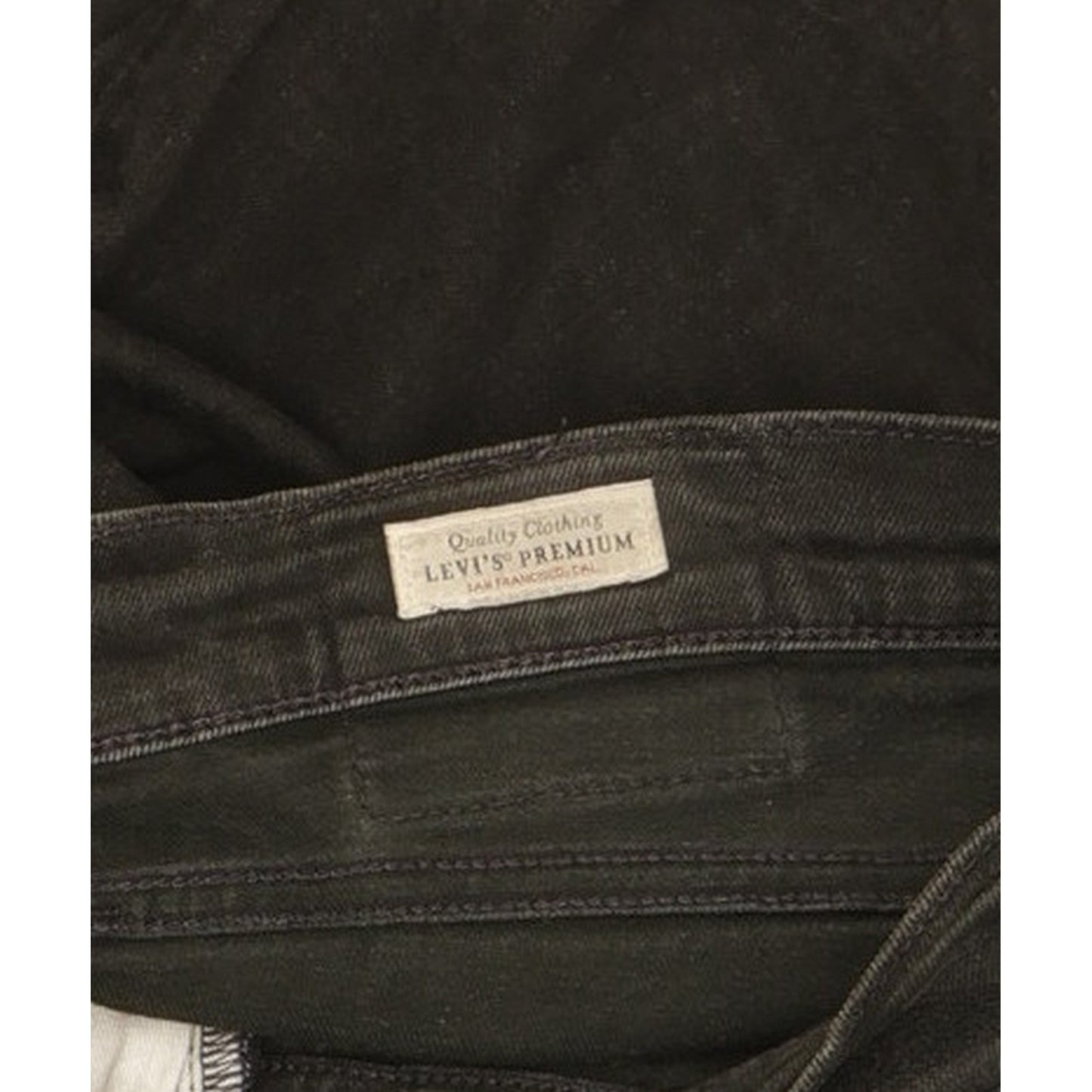 Levi's 512 Men Black Tapered Slim Stretch Jeans W36 L30