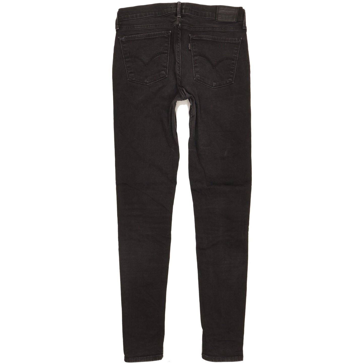 Levi's 710 Super Women Black Skinny Slim Stretch Jeans W30 L31