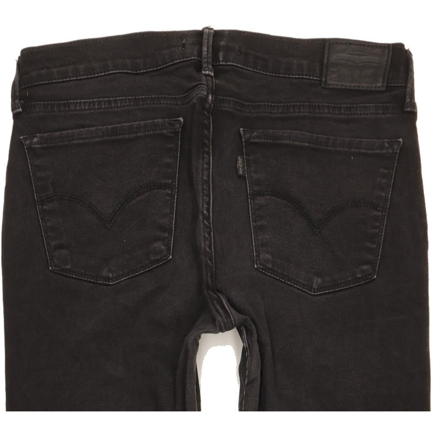 Levi's 710 Super Women Black Skinny Slim Stretch Jeans W30 L31