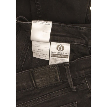 Levi's 710 Super Women Black Skinny Slim Stretch Jeans W30 L31