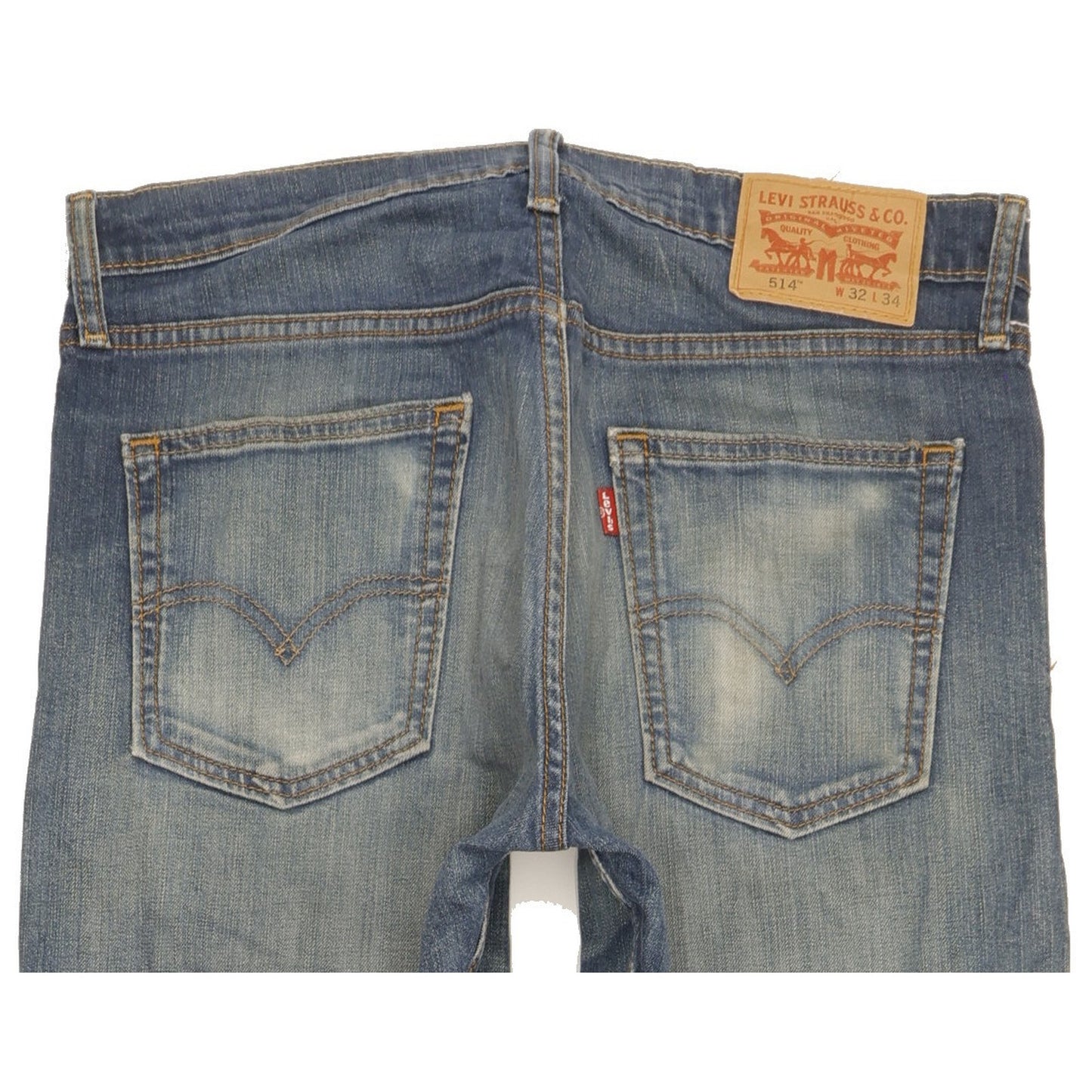 Levi's 514 Men Blue Straight Slim Stretch Jeans W32 L34