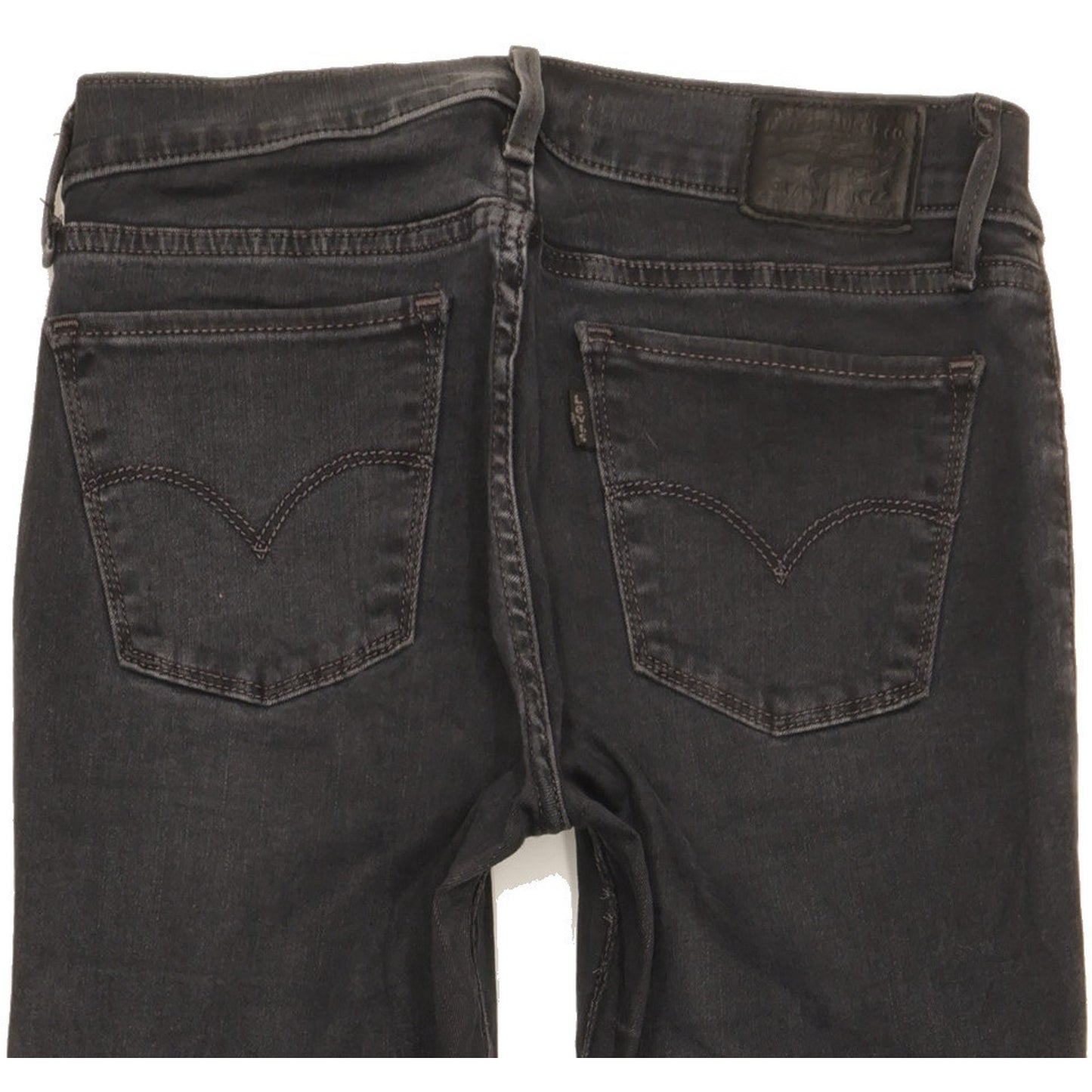 Levi's 710 Super Women Black Skinny Slim Stretch Jeans W27 L29