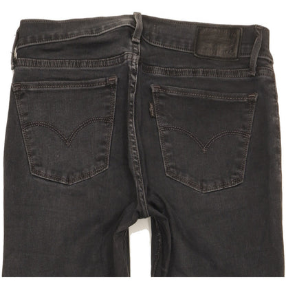 Levi's 710 Super Women Black Skinny Slim Stretch Jeans W27 L29