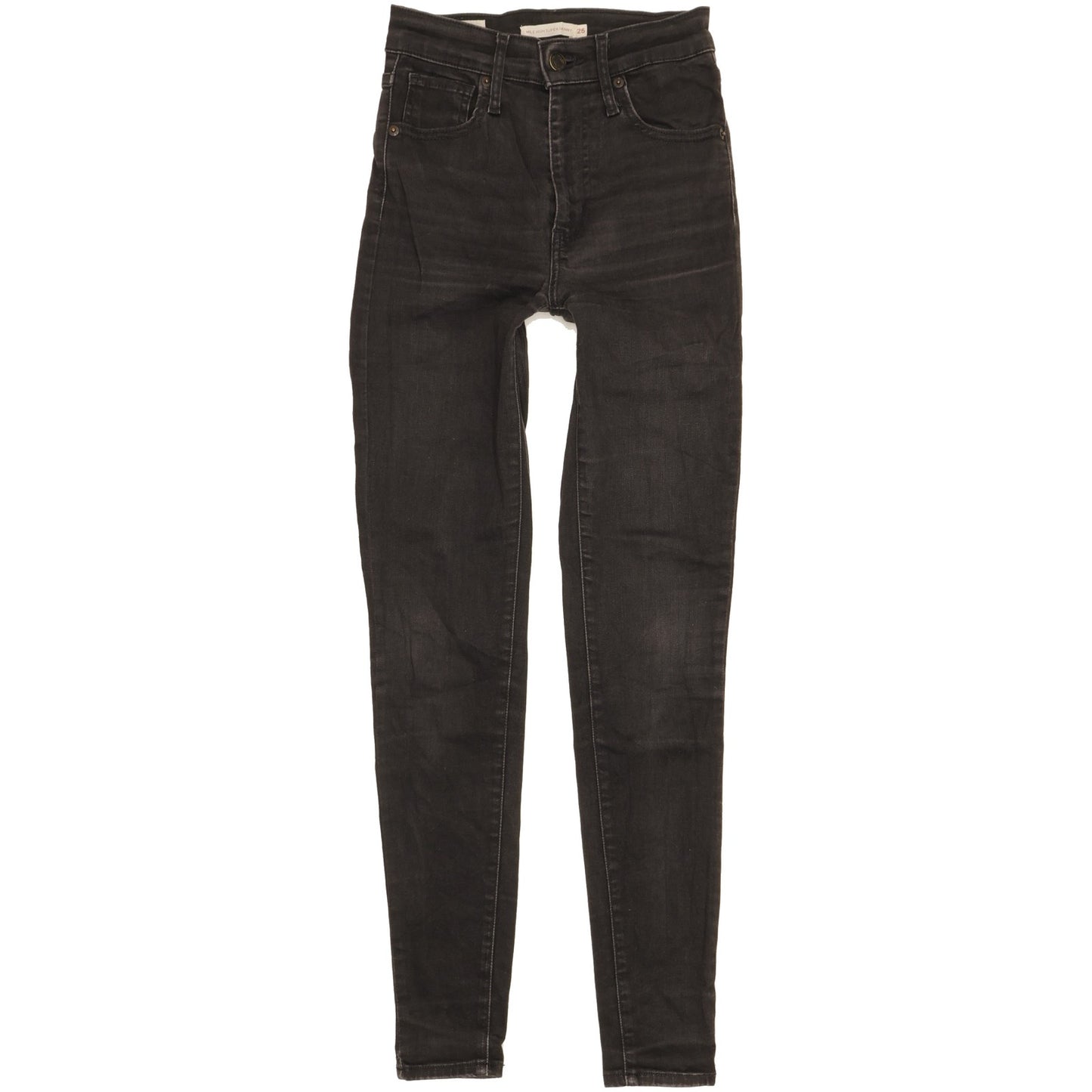 Levi's Mile Women Black Skinny Slim Stretch Jeans W25 L29