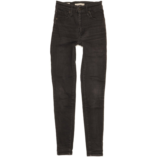 Levi's Mile Women Black Skinny Slim Stretch Jeans W25 L29