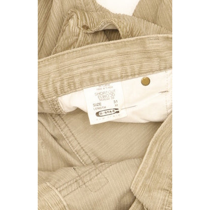 G-Star Shortcut Elwood Men Beige Straight Regular Trousers W31 L32