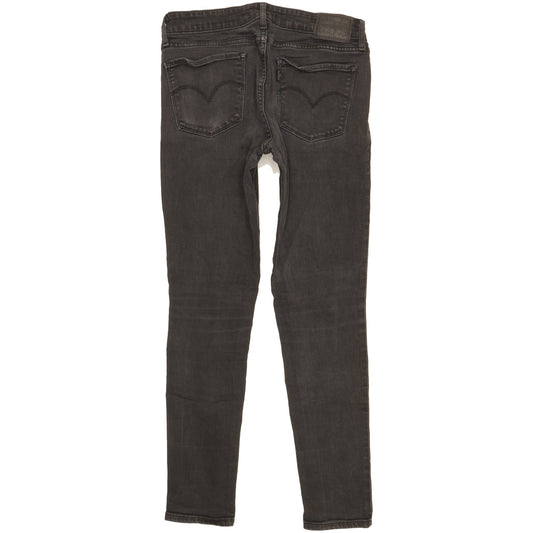 Levi's 711 Women Black Skinny Slim Stretch Jeans W26 L27