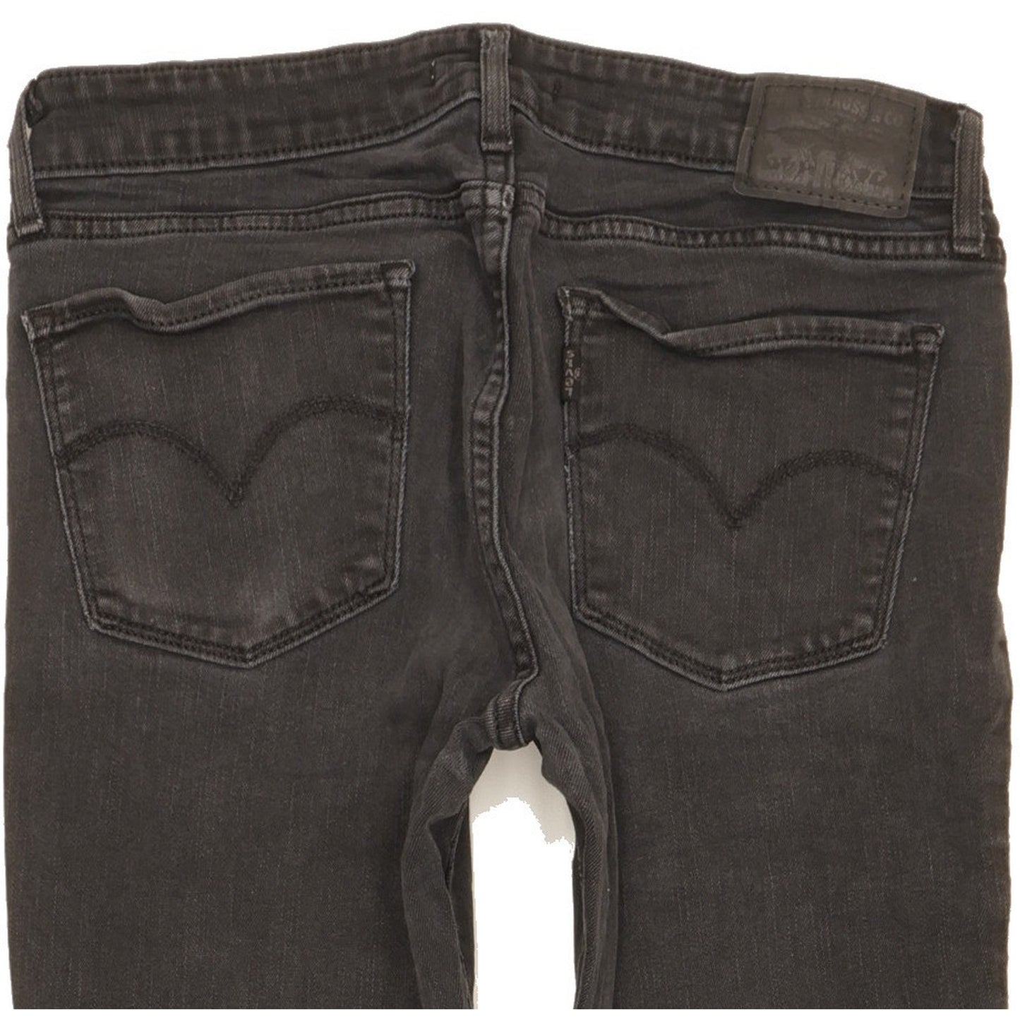 Levi's 711 Women Black Skinny Slim Stretch Jeans W26 L27