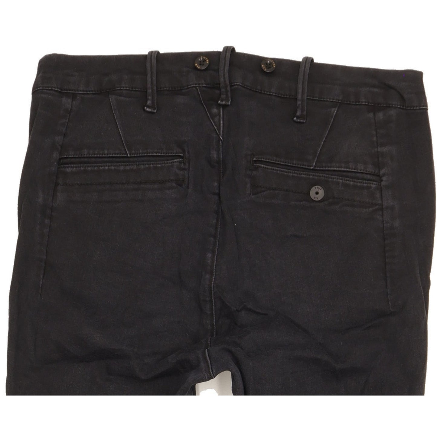 G-Star Bronson Chino Black Skinny Loose Boyfriend Stretch Jeans High Waisted W28 L32