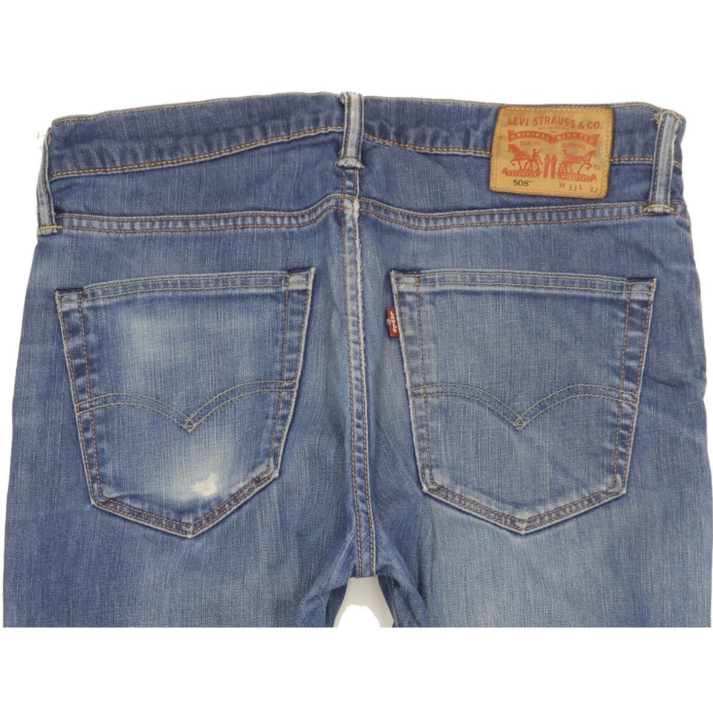 Levi's 508 Men Blue Straight Slim Stretch Jeans W33 L31