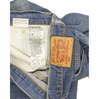 Levi's 508 Men Blue Straight Slim Stretch Jeans W33 L31