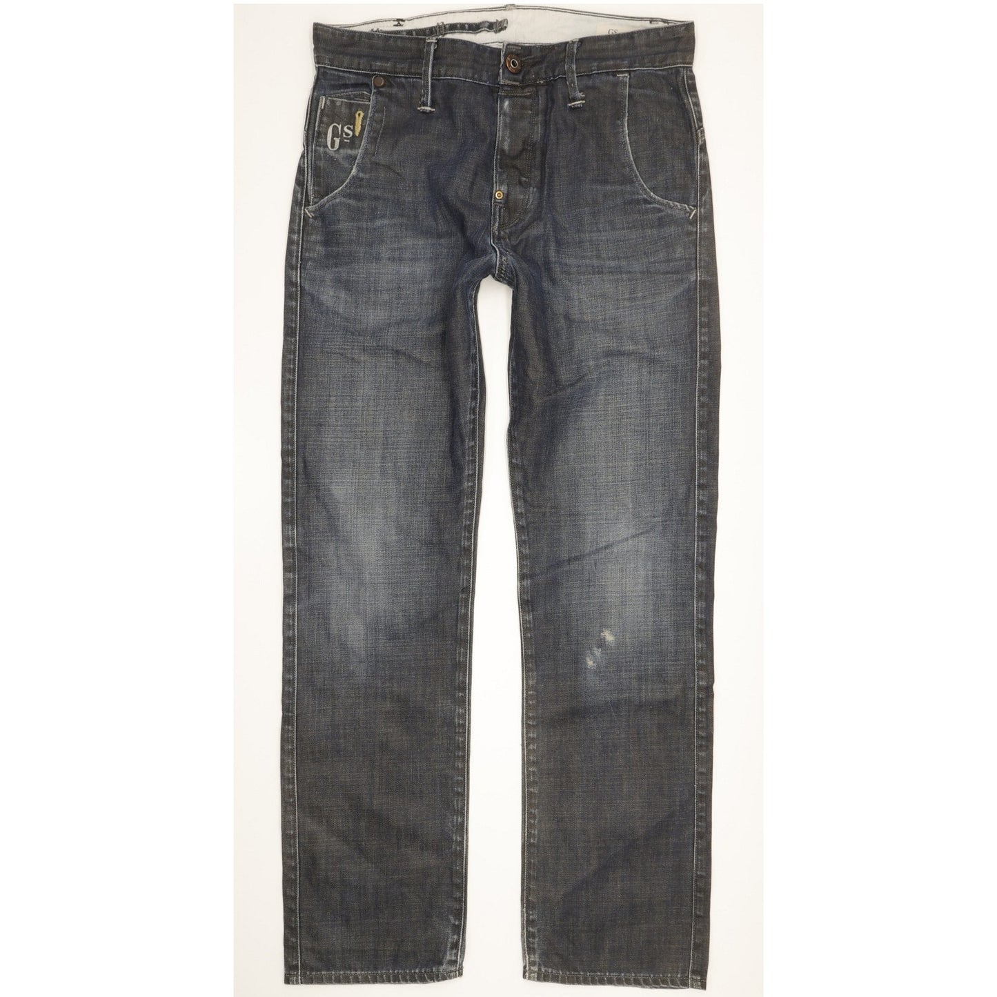 G-Star System Slacks Men Navy Straight Regular Jeans W31 L30