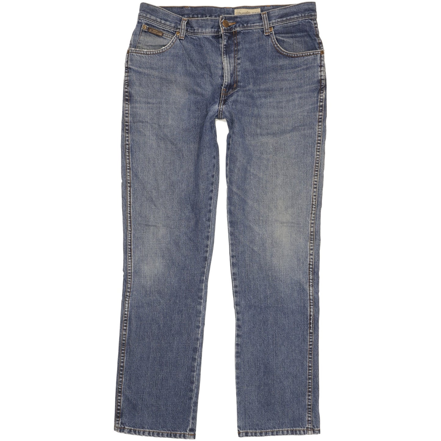 Wrangler Texas Men Blue Straight Regular Jeans W36 L33